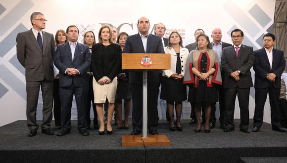 El Gabinete de Fernando Zavala será renovado este domingo.
(Foto: PCM)