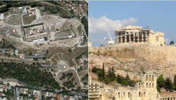 Google Maps: conoce la inmensidad del Acrópolis de Atenas