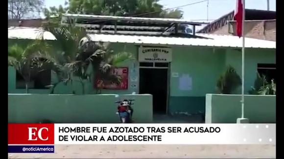 Piura: Man accused of raping teenage girl flogged