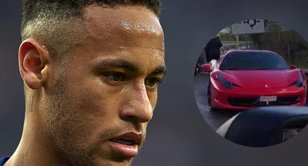 Neymar sufre un accidente en su Ferrari a poco del Barcelona vs Real Sociedad. (Foto: Getty Images/Sport)
