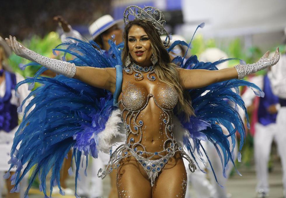 Bailarina de la escuela Nene de Vila Matilde. (AP)