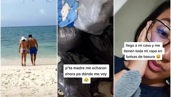 Una joven encuentra su ropa en bolsas de basura luego de irse de viaje con su novio: "¿y ahora?". (Foto: @camila.cruzf)
