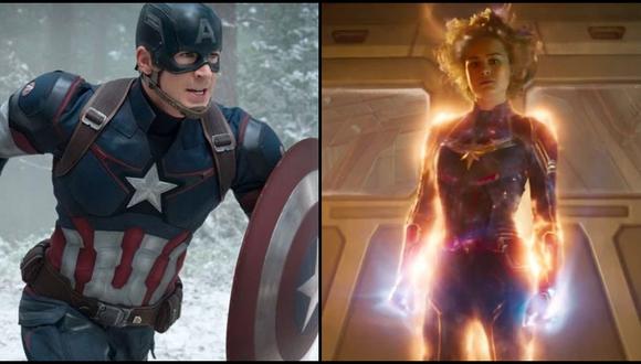 Una historia de dos capitanes. Chris Evans (Captain America) y Brie Larson (Captain Marvel) muestran su interés de formar parte del universo de "Star Wars". (Foto: Marvel)