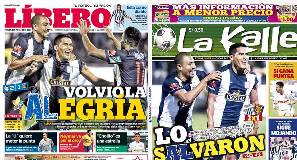 Desliza para ver las portadas de los diarios deportivos de este 4 de agosto. (Foto: Líbero, La Kalle)