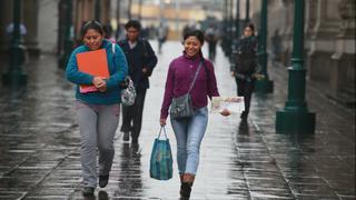 Lloviznas en Lima se repetirán mañana y el viernes