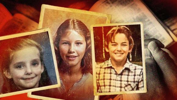 Lauren Rohs, Sheri Autrey y Michael Havet cuando eran niños.