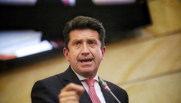 La Cámara de Representantes (Congreso) de Colombia hundió este martes la moción de censura contra el ministro de Defensa, Diego Molano, promovida por congresistas de la oposición que lo acusaron de ser el “responsable político” de la violencia policial en las protestas que comenzaron el 28 de abril. (Foto: Leonardo Vargas / EFE)