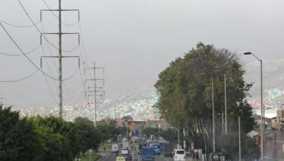 Asi se ve el sur de Bogotá, uno de los puntos más afectados. (Foto: Milton Díaz / "El Tiempo" de Colombia / GDA)
