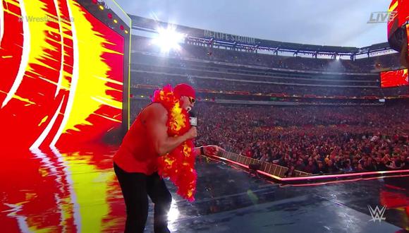 WrestleMania 35: Hulk Hogan apareció e hizo estallar el MetLife Stadium | Foto: WWE
