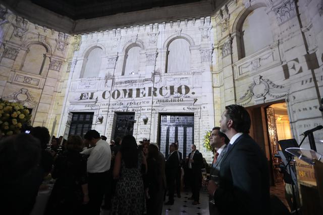 El Comercio cumple hoy 180 años desde su fundación. Ayer lo celebramos con un cóctel en la sede central, en el Cercado de Lima (Foto:Hugo Pérez).