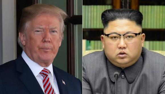 El mandatario de Estados Unidos, Donald Trump, y líder de Corea del Norte, Kim Jong-un. (Foto: Reuters/AFP)
