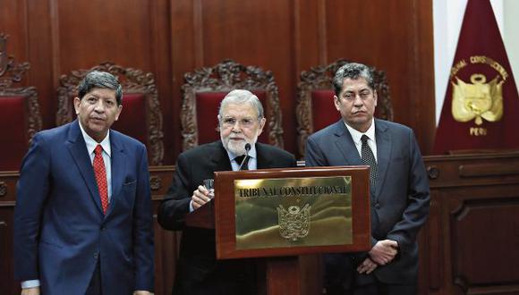 Blume indicó que el TC ha manejado un tema “álgido y sensible”. (Foto: Anthony Niño de Guzmán/ Archivo El Comercio)