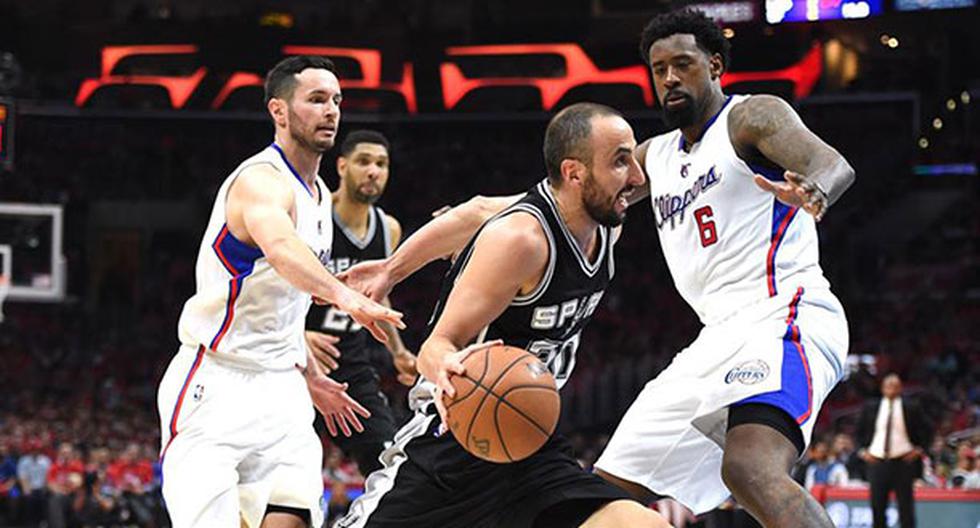 Manu Ginóbili y Tim Duncan fueron fundamental para que Spurs iguale la serie ante Los Clippers. (Foto: Difusión)