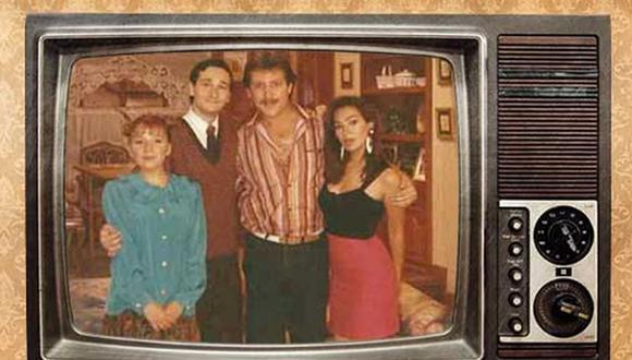 El elenco de "Casado con mi hermano" en la primera temporada. De izquierda a derecha: Gloria Klein, Leonardo Torres Vilar, Paul Martin y Maritza Picasso. (Foto: Panamericana)