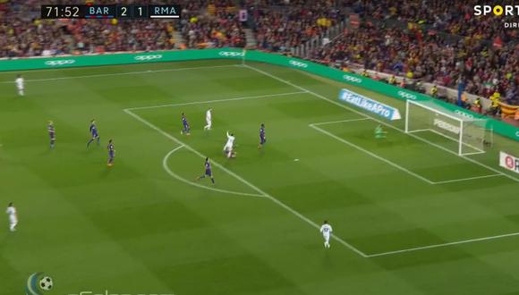 Gareth Bale marcó un golazo en el Barcelona vs. Real Madrid. (Foto: captura)