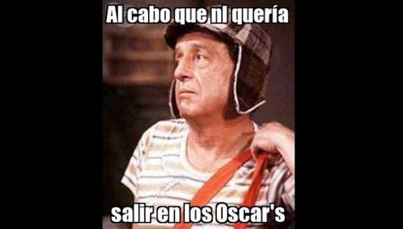 Óscar 2015: Chespirito es tendencia por ser olvidado en la gala
