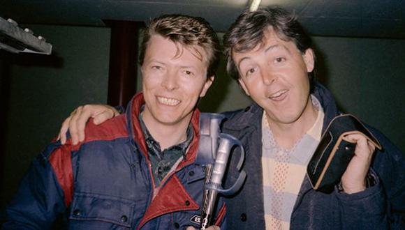 Paul McCartney recordó a David Bowie con una foto de 1985