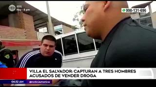 Villa El Salvador: Policía captura a sujetos acusados de vender droga 
