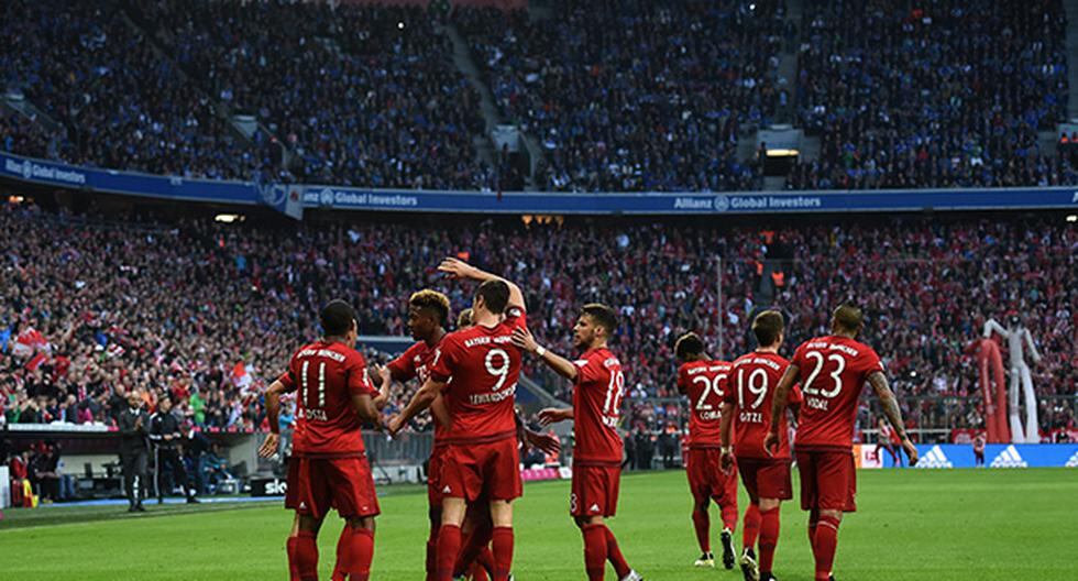 Bayern Munich no tuvo mayores problemas para vencer al Schalke 04 en la trigésima jornada de la Bundesliga. (Foto: Getty Images)