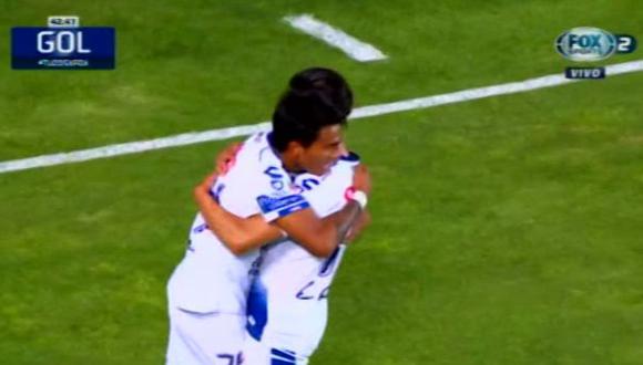 Pablo López anotó el tercer gol de Pachuca mediante una gran volea | Foto: captura