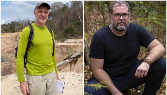Dom Phillips (izq) y Bruno Araújo Pereira desaparecieron en 5 de junio en la Amazonía de Brasil.