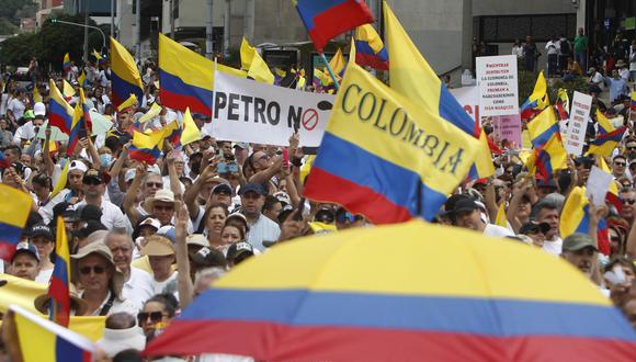 Colombia | Miles de colombianos salen a marchar en contra de las reformas de Gustavo Petro | reformas sociales | reforma de salud | MUNDO | EL COMERCIO PERÚ