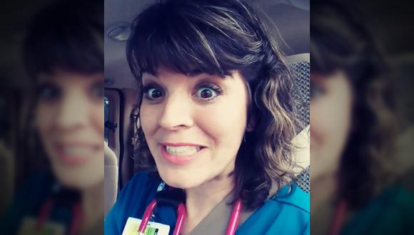 El video de Katherine Smith Lockler se convirtió en un viral de Facebook lleno de consejos e historias de sala de urgencias acerca de la gripe. (Captura: Facebook)