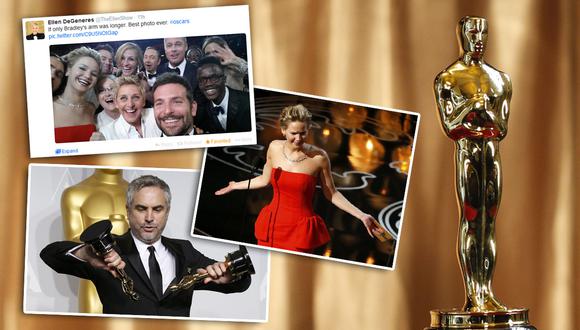 Oscar 2014 generó 14,7 millones de tweets y un selfie histórico