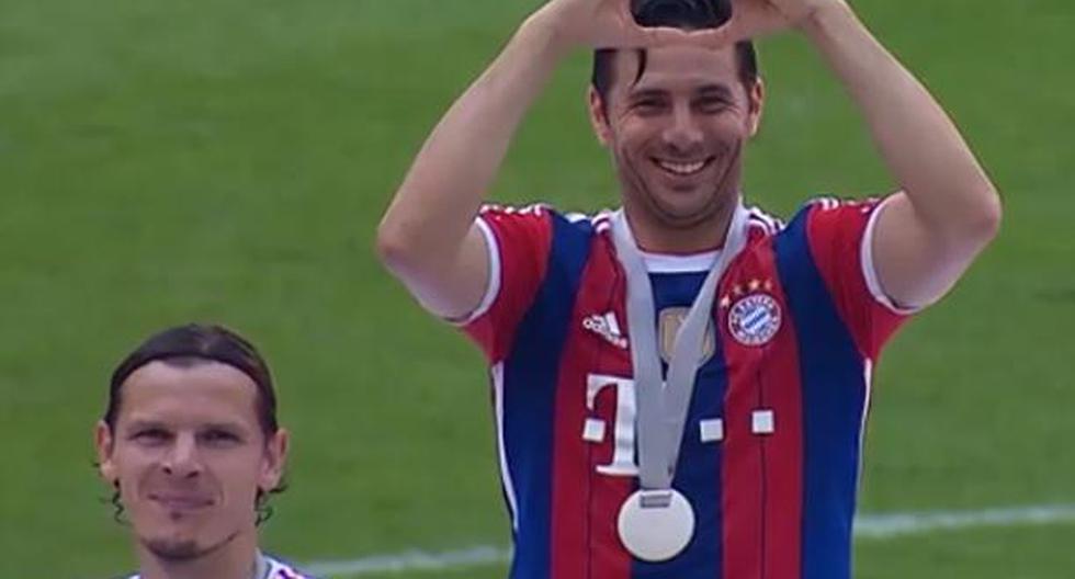 Claudio Pizarro fue homenajeado por la Bundesliga con un video emotivo tras su paso en Bayern Munich y Werder Bremen | Foto: Captura