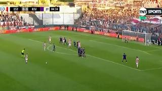 River Plate vs. Estudiantes: Fernández anotó el 1-0 mediante un tiro libre | VIDEO