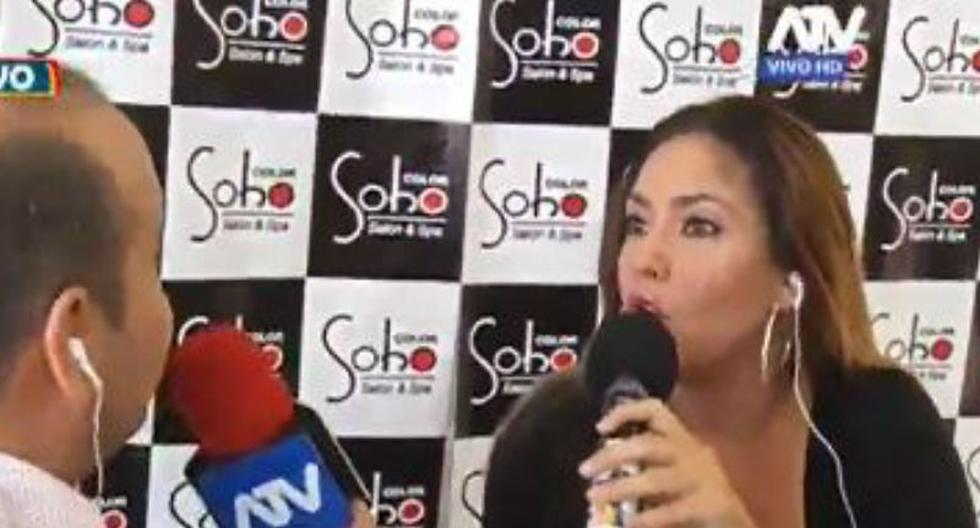 Tilsa Lozano perdió el control durante entrevista con \'Metiche\' (Foto: captura de ATV)