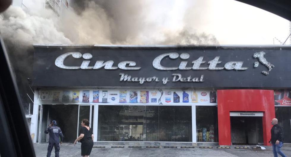 A fire was recorded at the Cine Citta facilities in Venezuela