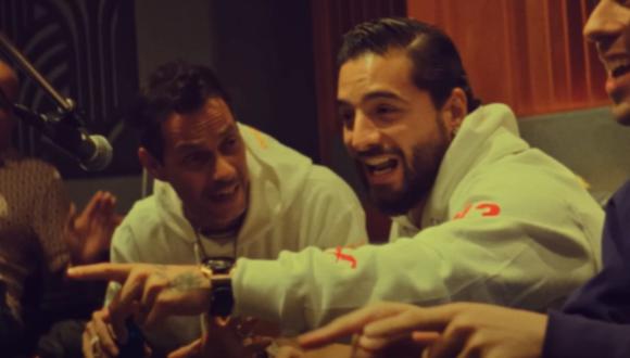 Maluma y Marc Anthony se unen nuevamente para el estreno de “La Fórmula”. (Foto: Captura de YouTube)