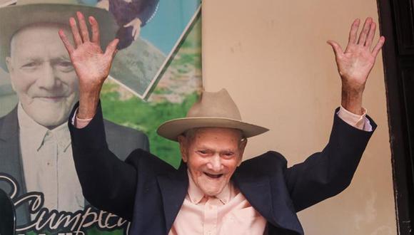 El venezolano Juan Vicente Pérez Mora acaba de cumplir 114 años. Él es el hombre más longevo del mundo (Foto: EFE/ JOHNNY PARRA /ARCHIVO)