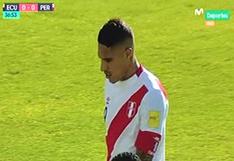 Perú vs Ecuador: Paolo Guerrero remata y el arquero hizo esto para negarle el gol