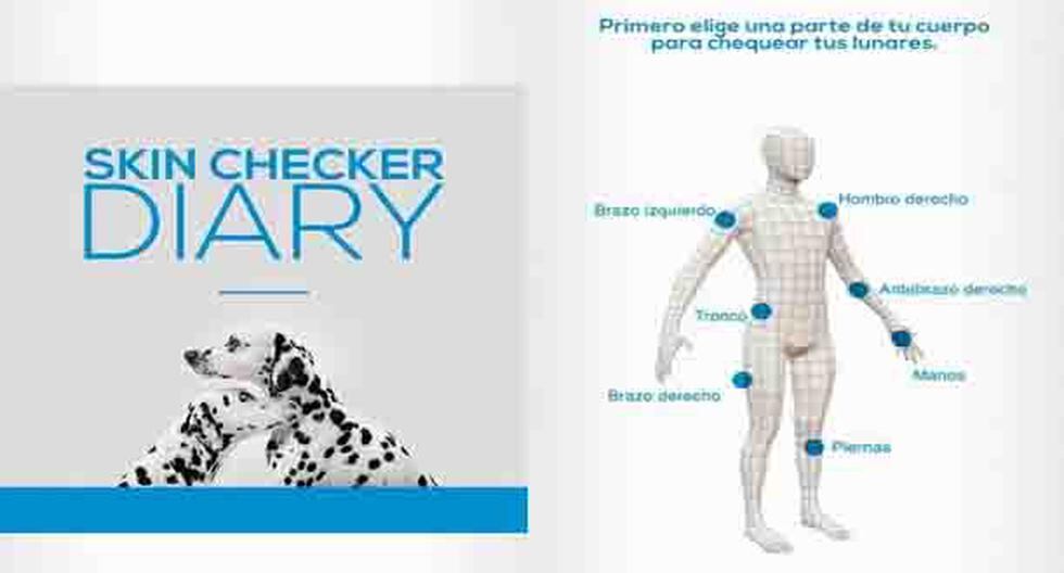 Skin Checher Diary permite llevar un sencillo y ordenado registro de los lunares y compararlos con el método de prevención de cáncer a la piel. (Foto: Cortesía)