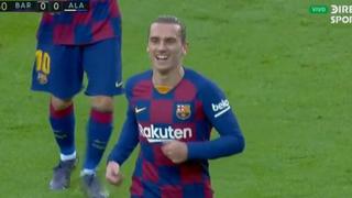 Barcelona vs. Alavés: Griezmann abrió el marcador con este gran remate de derecha [VIDEO]