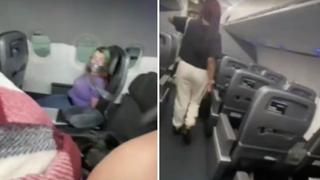 Estados Unidos: mujer es inmovilizada con cinta por querer abrir puerta de avión en pleno vuelo