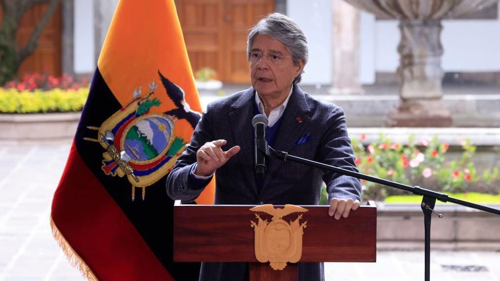 The former president of Ecuador, Guillermo Lasso, was unable to complete his term.  (GET IMAGES).