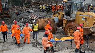 Así quedó la central china tras derrumbe que mató a más de 60