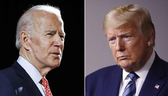 El exvicepresidente Joe Biden (izquierda) y el presidente Donald Trump. (Foto: AP/ Archivo)