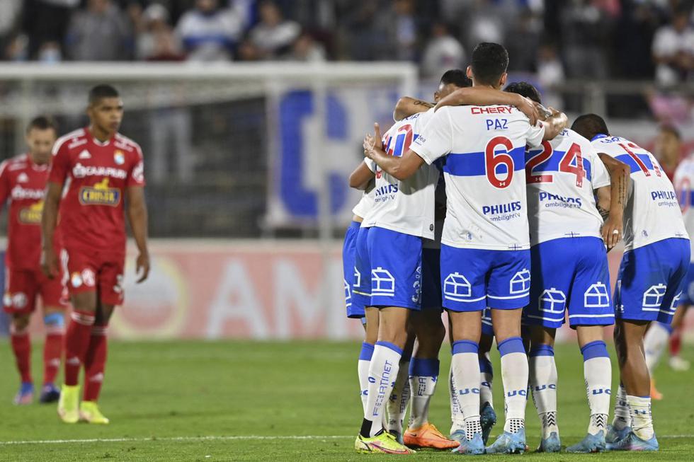 U. Católica venció 2-1 a Sporting Cristal en Santiago por la Copa Libertadores. (Foto: AFP)