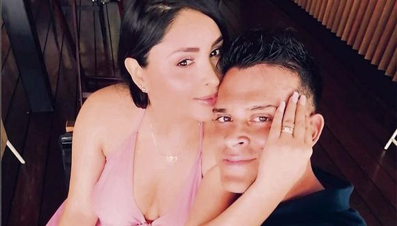 Christian Domínguez se declara a Pamela Franco con romántico gesto durante programa en vivo. (Foto: Instagram)