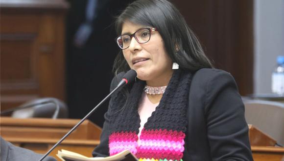 La vocera de la bancada de Perú Libre, Margot Palacios, se pronunció sobre el aumento de la asignación por función congresal ratificada por la Mesa Directiva. (Foto: GEC)