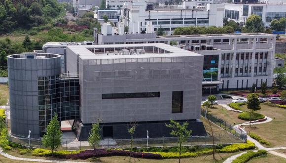 Una vista aérea muestra el laboratorio P4 en el Instituto de Virología de Wuhan en la provincia central de Hubei, China, el 17 de abril de 2020. (HECTOR RETAMAL / AFP).