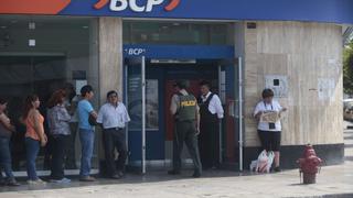 BCP e Interbank contarán nuevamente con policías de franco