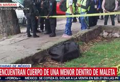 Hallan cuerpo de una niña de 14 años dentro de una maleta en Ciudad de México