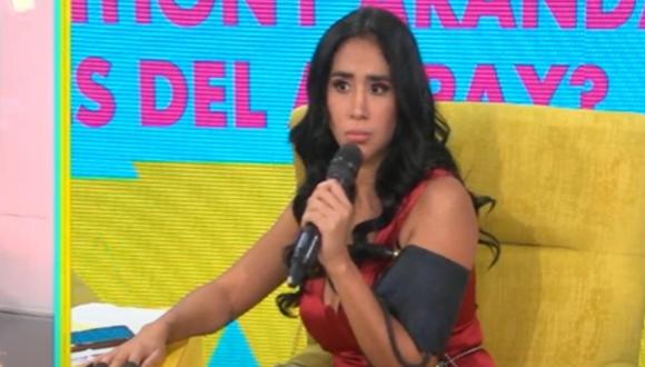 Melissa Paredes se presentó en el programa "Amor y Fuego". (Foto: Captura Willax TV).