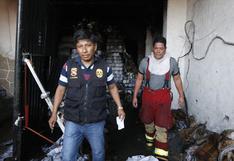 San Juan de Lurigancho: incendio afectó un almacén de hilados