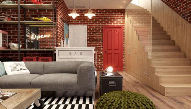 Las lámparas colgantes le dan protagonismo al bar e independizan el espacio. (Foto: INT2 Architecture)